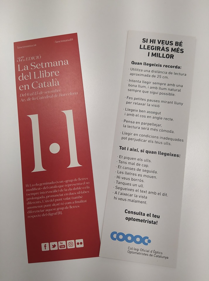 El COOOC participa a la Setmana del Llibre en Català